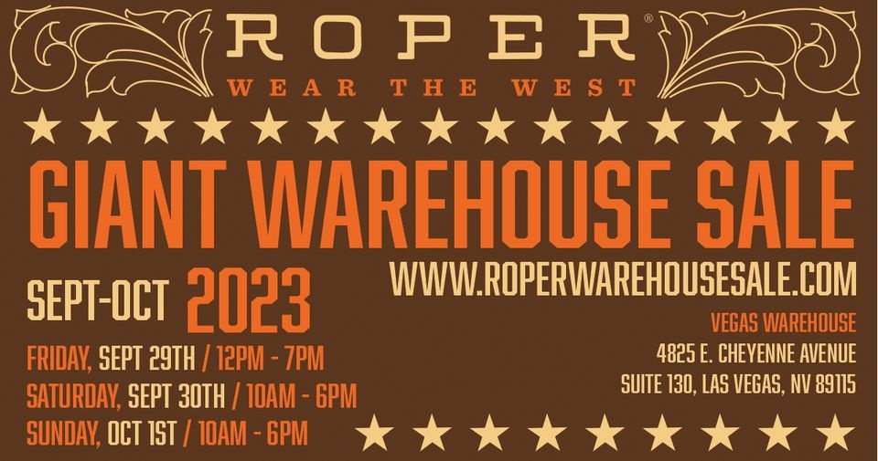Roper Warehouse Sale - Las Vegas