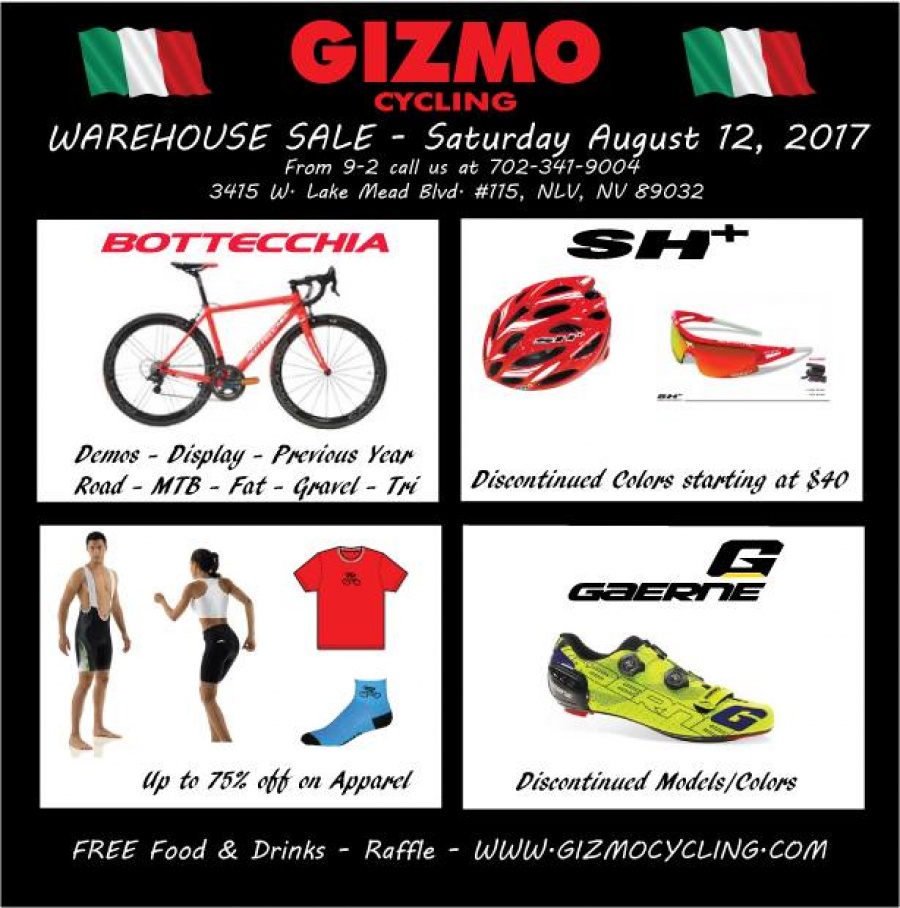 GIZMO Cycling Warehouse SALE !