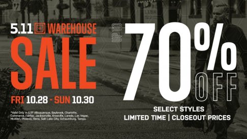 5.11 Tactical Warehouse Sale -  Reno